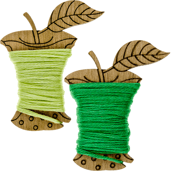 Floss Bobbins &ndash; &ldquo;Apples&rdquo; FLC-064(S) (15 pcs)