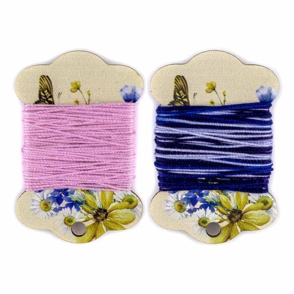 Floss Bobbins &ndash; &ldquo;Wildflowers & Butterflies&rdquo; FLC-115(S) (6 pcs)