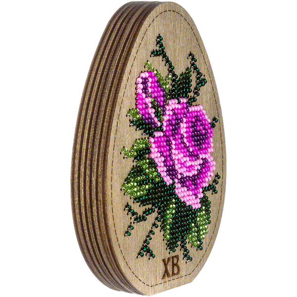 Wooden Bead Embroidery Kit &ndash; &ldquo;Box-Egg&rdquo; (Double-Sided) FLK-420