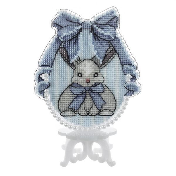 Plastic Cross-Stitch Kit &ndash; "Easter Egg &ndash; Bunny" FLX-053