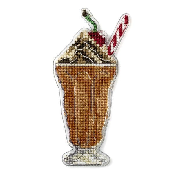 Plastic Cross-Stitch Kit &ndash; "Cherry Cocktail" (Double-Sided) FLX-094