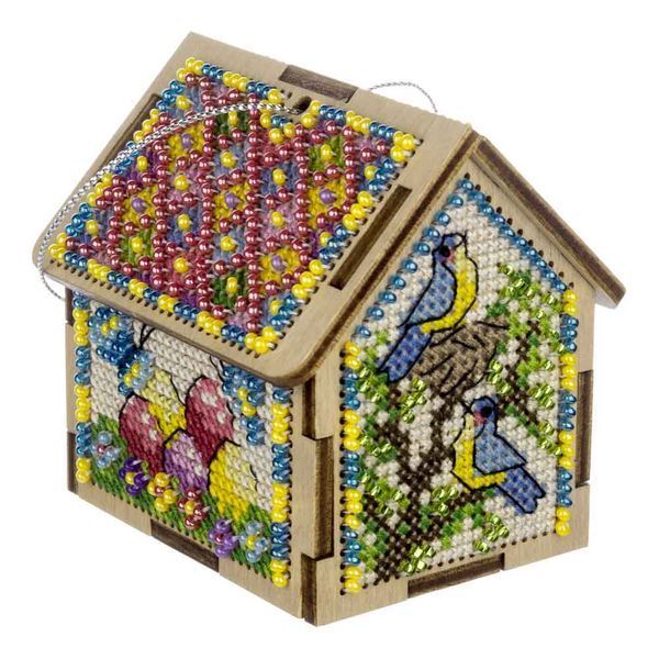 Wooden Cross-Stitch Kit &ndash; &ldquo;Summer House&rdquo; FLW-064