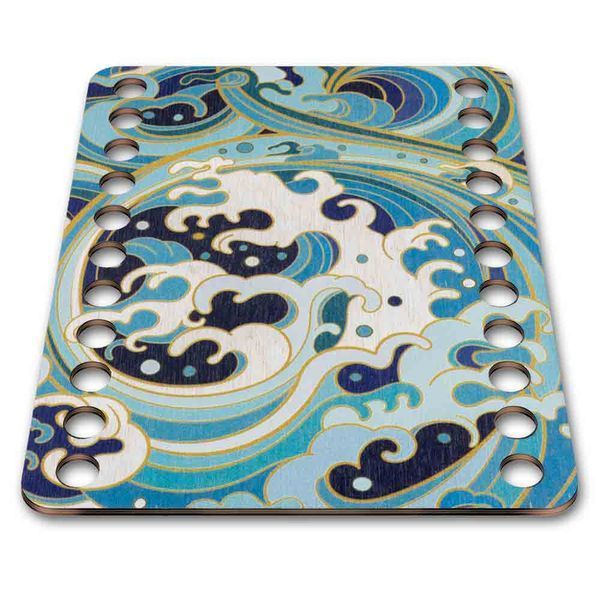 Floss Organizer &ndash; &ldquo;Ocean Wave, Rectangular&rdquo; FLZ(P)-106