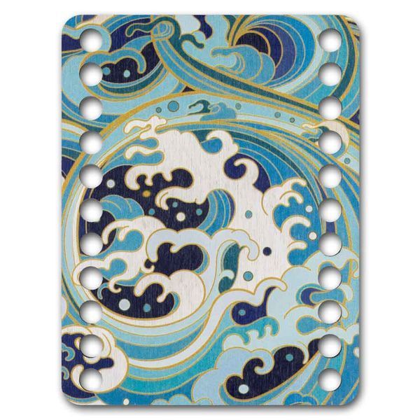 Floss Organizer &ndash; &ldquo;Ocean Wave, Rectangular&rdquo; FLZ(P)-106