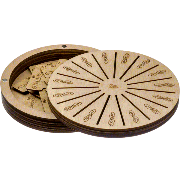 Bobbin Organizer Box &ndash; &ldquo;Light Round&rdquo; + 17 bobbins FLZB(N)-049