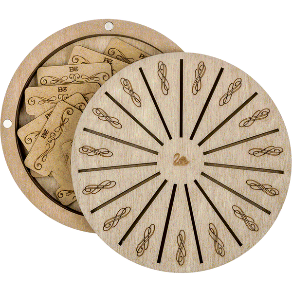 Bobbin Organizer Box &ndash; &ldquo;Light Round&rdquo; + 17 bobbins FLZB(N)-049