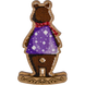 Wooden Bead Embroidery Kit &ndash; Rocking Ornament &ldquo;Sweet-Tooth Bear&rdquo; (Double-Sided) FLK-289 FLK-289 photo 6