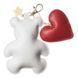 Faux Leather Bead Embroidery Kit &ndash; &ldquo;Bag Charm White Teddy Bear&rdquo; FLBB-192 FLBB-192 photo 4
