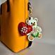 Faux Leather Bead Embroidery Kit &ndash; &ldquo;Bag Charm White Teddy Bear&rdquo; FLBB-192 FLBB-192 photo 1