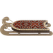 Wooden Bead Embroidery Kit &ndash; &ldquo;Sled Ornament &ndash; Dark Red Pattern&rdquo; FLK-470 FLK-470 photo 4