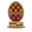 Wooden Bead Embroidery Kit &ndash; &ldquo;Easter Egg &ndash; Happy Easter&rdquo; FLK-340 FLK-340 photo 6