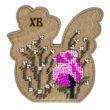 Wooden Bead Embroidery Kit &ndash; &ldquo;Box-Chick&rdquo; (Double-Sided) FLK-421 FLK-421 photo 8