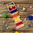 Wooden Embroidery Blank &ndash; &ldquo;Floss Bobbin&rdquo; FLHW-009