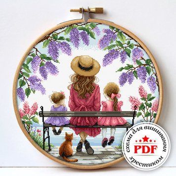Cross-Stitch Pattern – "Family Time" WLP-018