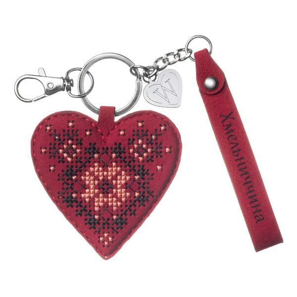 Faux Leather Cross-Stitch Kit &ndash; &ldquo;Bag Charm &ndash; Khmelnytskyi Region&rdquo; FLHL-153