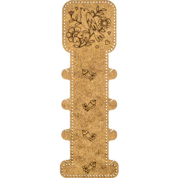 Wooden Embroidery Blank &ndash; &ldquo;Floss Bobbin&rdquo; FLHW-009