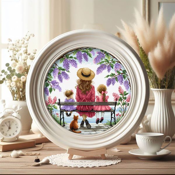 Cross-Stitch Pattern &ndash; "Family Time" WLP-018