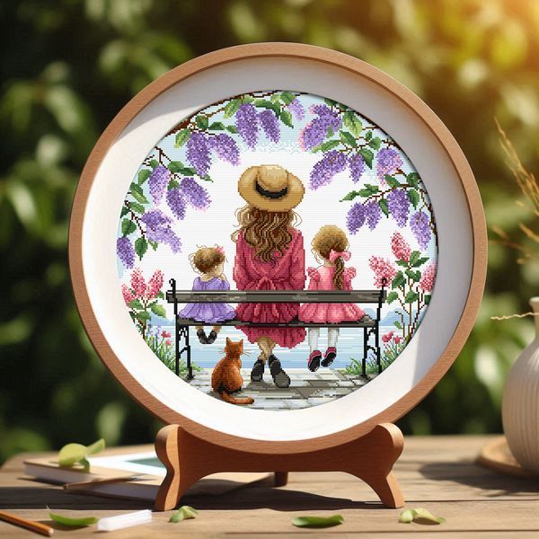 Cross-Stitch Pattern &ndash; "Family Time" WLP-018