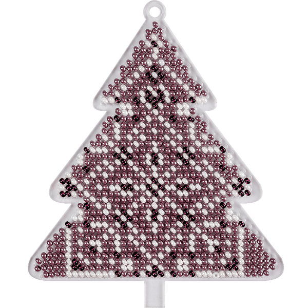 Bead Embroidery Kit (Plastic Base) &ndash; &ldquo;Christmas Ornament &ndash; Christmas Tree&rdquo; FLPL-037