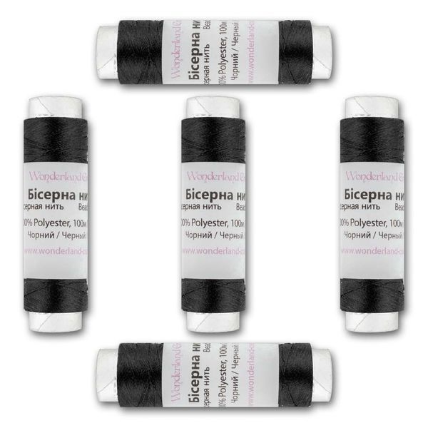 Beading Thread FLT-002 S &ndash; &ldquo;Black&rdquo; 5&times;100m