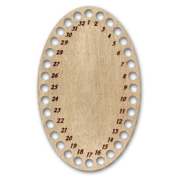 Floss Organizer &ndash; &ldquo;Ocean Wave, Oval&rdquo; FLZ(P)-107