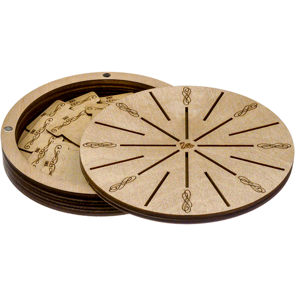 Bobbin Organizer Box &ndash; &ldquo;Light Round&rdquo; + 18 bobbins FLZB(N)-050