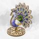 Wooden Bead Embroidery Kit &ndash; &ldquo;Ornate Peacock&rdquo; FLK-604 FLK-604 photo 1