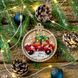 Wooden Bead Embroidery Kit &ndash; &ldquo;Christmas Ornament &ndash; Car With Tree&rdquo; FLK-371 FLK-371 photo 1