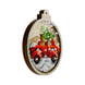 Wooden Bead Embroidery Kit &ndash; &ldquo;Christmas Ornament &ndash; Car With Tree&rdquo; FLK-371 FLK-371 photo 4