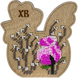 Wooden Bead Embroidery Kit &ndash; &ldquo;Box-Chick&rdquo; (Double-Sided) FLK-421 FLK-421 photo 4