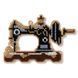 Wooden Bead Embroidery Kit &ndash; &ldquo;Christmas Ornament &ndash; Vintage Sewing Machine&rdquo; FLK-515 FLK-515 photo 4